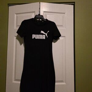 PUMA Women's Black T-Shirt Dress